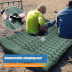 Camping Sleeping Pad, Extra Thick Ergonomic Camping Mattress with Built-in Pump, Lightweight and Compact for Backpacking, Hiking, Tent