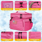 Portable Insulated Cooler Bag, Leakproof Soft-Sided Lunch Bag,8mm Insulation Keeps Cool 16+ for Camping, Beach, Picnics