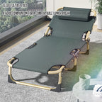Camping Cot, Portable Folding Outdoor Bed, 5-Position Folding Chaise Lounge Chair, Portable Sleeping Cot For Travel Outdoor Office Indoor Fishing (Color : C1, Size : 193x68x30cm)