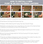 Lantern Replacement Parts Universal Plunger Metal Part, 4-Inch Long Plunger Pump Repair Kit, 242J5201, Lantern, Stove Replacement Parts, Compatible with Coleman Camping Stoves & Dual Fuel Lanterns.