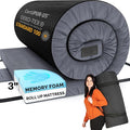 Hazli Matrix AirCell Memory Foam Camping Mattress Pad - CertiPUR-US Roll Up Mattress for Adults - Portable Foam Sleeping Mats for Camping - Camp Cot Sleeping Pad - Floor Sleep Mat Bed Roll for Car RV