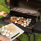 Royal Gourmet CC1830 30 Inch Barrel Charcoal Grill with Warming Rack, Outdoor BBQ Grill with 627 Sq. In. Grilling Space for Backyard, Patio and Parties, Black