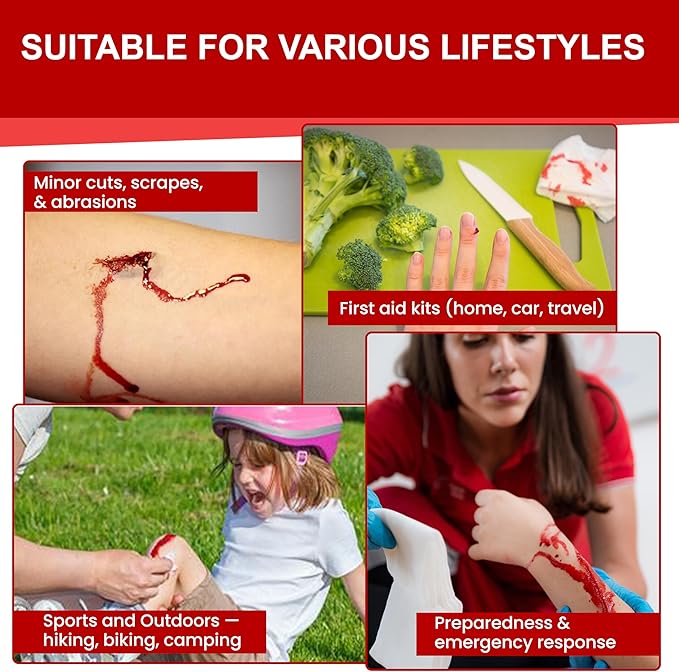 Responder First Aid Powder- FDA Cleared for Wound Care,Plant-Based,Instantly Stops Bleeding for Cuts, Scrapes and Survival Equipment