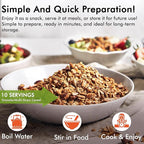 Numanna Grab-n-Go Bucket – 80 Servings, 12 lbs | Freeze-Dried Premade Meals | Ready-to-Eat Breakfast & Dinner | Non-Perishable, 25+ Year Shelf Life | Emergency & Survival Food Kit | Made in USA | Pack of 1