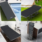 ATORPOK Camping Cot for Adults with Cushion Comfortable, Tent Folding Cot for Sleeping, Lightweight Folding Bed with Carry Bag Supports 450 lbs