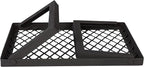 Amazon Basics Heavy-Duty Portable Camping Grill Grate for Outdoor Open Flame Cooking, Foldable, Sturdy, 15.9" x 12.2", Black