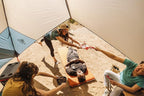 Kelty Sunshade – Pop Up Portable Shade UV Shelter for Beach Trips, Soccer Games, Backyard, Camping, Adjustable Side Wall, Wind Protection, 2024 Model | Beach Trips, Soccer Games, Backyard, Camping, Wind Protection