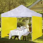 COOSHADE Instant Canopy SunWall 10x10 Canopy SideWall for Pop up Canopy Tent, 1 Pack Sidewall Only, Yellow