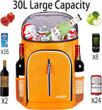 FORICH Soft Cooler Backpack Insulated Waterproof Backpack Cooler Bag Leak Proof Portable Small Cooler Backpacks to Work Lunch Travel Beach Camping Hiking Picnic Fishing Beer for Men Women