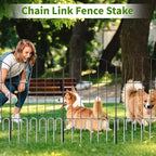 12 inch Fence Stakes Heavy Duty 50-Pack J Hook Rebar Ground Stakes Anchor Galvanized Tent Stakes for Outdoor Decorations Inflatables Metal Stakes for Wire Fencing
