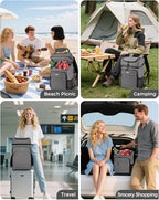 BAGLHER Lightweight Insulated Cooler Backpack - 30 Cans, Leak-Proof for Lunch, Picnic, Hiking, Camping Trips