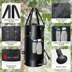 5 Gal/3 Gal Solar Shower Bag, Solar Heating Camping Shower Bag, On-Off Switchable Shower Head, Portable Shower with Thick Tarpaulin for Camping, Surfing, Outdoor Traveling, No Tear & Leak