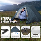 Naturehike Cloud Up 3 Person Backpacking Tent with Footprint - 3 Season Free Standing Lightweight 3 Person Camping Tent | with Footprint, Free Standing, Dome, Camping, Hiking, Waterproof