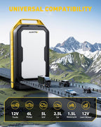 Jump Starter: 7000A Portable Car Battery-Jumper for All Gas or up to 12L Diesel, 3 in 1 Multi-Function 12V Auto Battery Booster Jump Box with 4000LM Camping Light and 16000mAh Power Bank