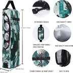 Golf Cooler Bag Plus Ice Pack Soft Sided Insulated Cooler Bag- Holds 6 Pack of Cans or 2 Wine Bottles - Grey Camo Golf Beer Sleeve Black Fits Discreetly in Golf Bags