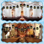 12 Sets Easter Crafts Religious Fish Crafts with LED Candle Light DIY Faith Jesus Fish Tissue Paper Kits Religious Hanging Ornament for Church Sunday School VBS Classroom Activities