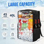 WOTOW Backpack Cooler 45 Cans - Tactical Insulated Soft Cooler Bag - Large Capacity Leakproof Back Pack, for Women Men, Cooler Backpack Camping Hiking Picnics Beac