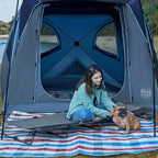 TIMBER RIDGE 20-Second Quick Set-Up Camping Cot, Lightweight Aluminum Folding Cot with Zipper Closure, Portable Carry Bag Included for Camping, Travel and Outdoors, Support up to 225lbs, Grey 2pcs