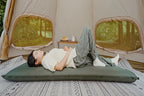Naturehike 4"/10cm Ultra Thick Foam Self Inflating Sleeping Pad, R9.5 Patchwork Sleeping Mats with 75D Fabric, 4 Seasons Air Mattress for Camping, Travel, Car, Tent, Cot, Hiking