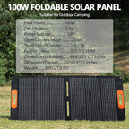 ALLWEI Solar Generator with Panels Included - 300W/256Wh LiFePO4 Battery Portable Power Station with 100W Solar Panel, Solar Powered Bank Generator for Camping,Home Use, Power Outage