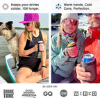 PHOOZY Insulated Can Cooler for Slim 12oz Cans with NASA-Inspired Technology - Patented Koozie That Keeps Drinks Cold 10x Longer - Lightweight Beer Koozie for Outdoor Adventures - Pink