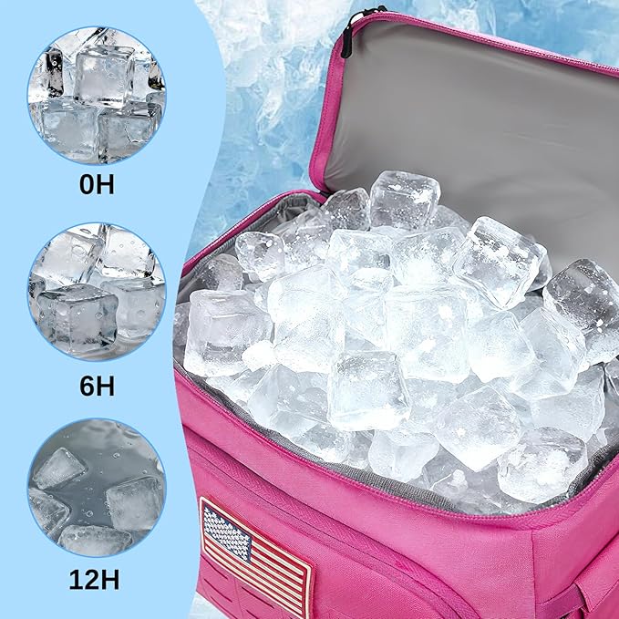 Goloni 40L Insulated Cooler Backpack, Leakproof Lightweight Soft-Sided Cooler with Cooler Compartment