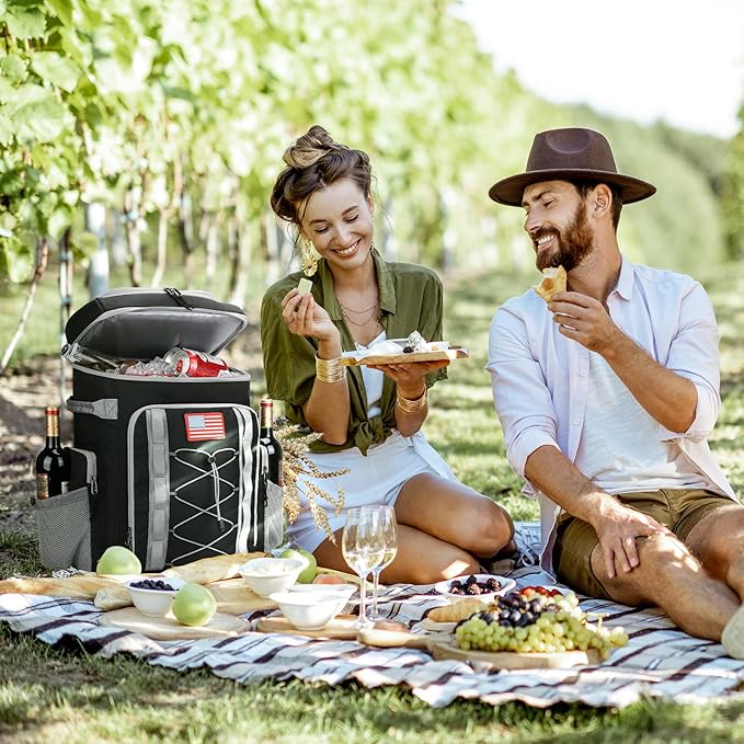 Maelstrom Backpack Cooler,Soft Lightweight Leakproof Cooler Backpack,Men Women 35/50 Can Insulated Cooler Bag,Keeps Hot/Cold for Up to 16 Hours,Perfect for Camping, Beach