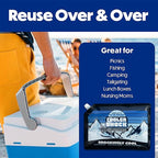 Cooler Shock Reusable Ice Packs for Cooler - Long Lasting Cold Freezer Packs for Coolers and Lunch Boxes - Cooler Ice Packs for Camping Gear, Fishing, Road Trips, Beach Must Haves
