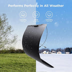 100W Ultra-Thin Flexible Solar Panel 12V, 11BB 23% High-Efficiency ETFE Monocrystalline Panel, 240°Bendable Design for Solar Generator, Power Station, RV, Marine, 5th Wheel, Trailer, Van, SUV