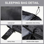 Tudomro Camping Sleeping Bag for Adults Lightweight Packable Waterproof Camping Gear Equipment to Keep Warm for Outdoor Backpacking Hiking Travel
