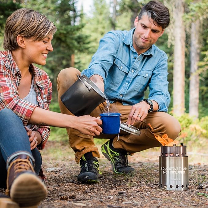 Solo Stove Pot 1800 Stainless Steel Companion Pot Great Cookware for Backpacking Camping Survival Backpacking Kitchen and Cooking Simple Equipment Set & Accessories for Hiking Campfires and Adventure