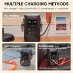 Jackery Explorer 240D Power Bank, 256Wh LiFePO4 Battery Portable Power Station, 200W DC Output with 40Wmini Solar Panel
