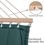 SUNCREAT Hammocks Replacement Hammock for Stand, 475 lbs Capacity, Two Person Backyard Hammock for Outside, Dark Green
