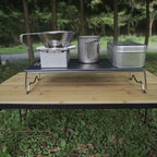 CAMPINGMOON φ4.9-inch Round Stainless Steel Cooking Grid Grill Fits for Backpacking Pocket Stove W13