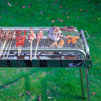 Charcoal Grill, Barbecue Charcoal Grill, Outdoor Stainless Steel Smoker BBQ grill for Outdoor Cooking Camping Picnics Beach 336 Square Inches