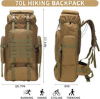 Hiking Backpack for Men 70L/100L Camping Backpack Military Rucksack Molle 3 Days Assault Pack for Climbing | Camping Backpack, 3 Days Assault Pack, for Climbing
