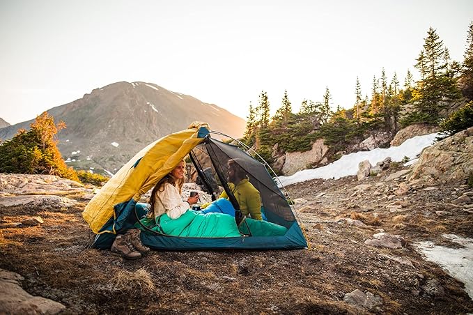 Kelty Far Out Backpacking Tent + Tent Footprint Package, 2 or 3 Person Capacity, Backpacking Starter Kit and Camping Shelter, Stuff Sack Included