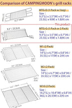 CAMPINGMOON 304 Stainless Steel Cooking Grates for Camping Stove Grill Campfire Open Fire MTG-G,MTG-2G,MTG-JS,MTG-JL