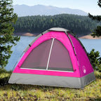 Wakeman Tents 2-Person Tent with Removable Rain Fly and Carry Bag - Comes with Camping Lantern with Fan - Weather-Resistant Camping Accessories by Wakeman