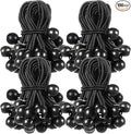 100 Pcs 4 Inch Ball Bungee Cords Tarp Tie Downs Bungee Cords with Balls Heavy Duty Outdoor Tarp Straps for Canopy Shelter Camping Cargo Tent Poles UV Resistant