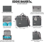 Eddie Bauer Cooler Bag | Insulated | Vacation | Travel | Camping | Tailgate | Beach | Picnic | Festival | Shoulder Carry | Top Handle - Rain