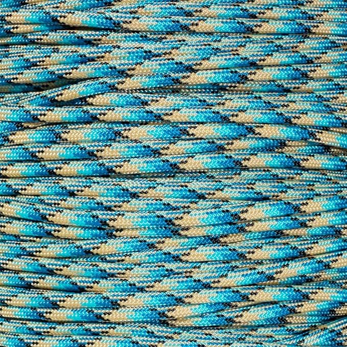 Paracord Planet 550 Paracord – 200+ Colors – Hanks from 10-100 Feet and Spools of 1000 Feet – Great Multi-Use Cord!