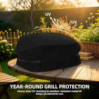 Cover for Megamaster 820-0065C 1 Burner Grill | Waterproof and Windproof Tabletop Gas Grill Cover for Megamaster, UV/Tear Resistant | No Disconnect Needed for Propane Tank (Cover Only)