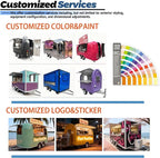 Disaster-Relief Food Truck & Emergency Support Trailer – Ruggedized Stainless Steel Mobile Kitchen, for Government Contracts and Humanitarian Missions