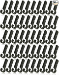 50Pcs Helmet Clips for Headlamp & Headlamp Clips Hooks - Durable Lightweight Hard Hat Accessories, Universal Mounting Clips for Construction/Camping/Cycling Safety Gear (50Pcs)