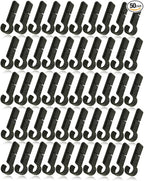50Pcs Helmet Clips for Headlamp & Headlamp Clips Hooks - Durable Lightweight Hard Hat Accessories, Universal Mounting Clips for Construction/Camping/Cycling Safety Gear (50Pcs)