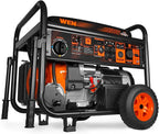 WEN 14500-Watt 120V/240V Tri-Fuel Generator, Transfer-Switch Ready with Electric Start and Wheel Kit (TF1450)