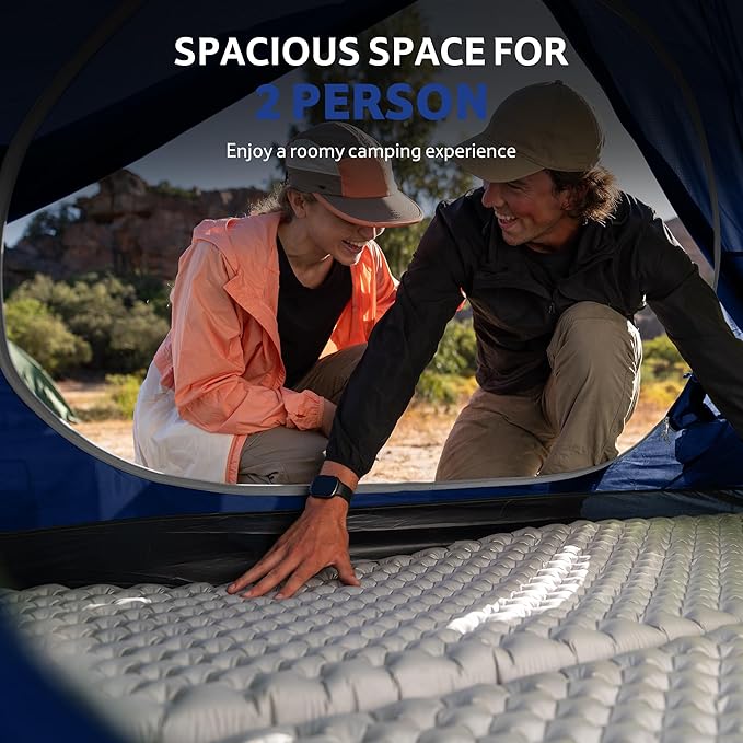 Naturehike Bleik 2-3 Person Camping Tent, Waterproof Double Layer Lightweight Backpacking Tents for Camping