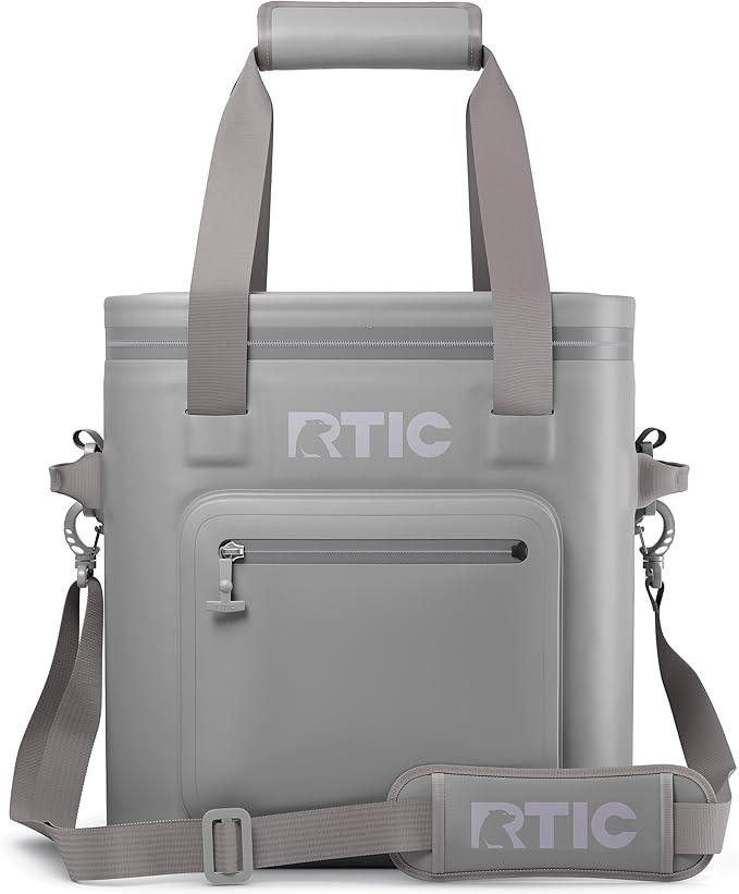 RTIC 20 Can Ultra-Tough Soft Cooler Pro, Insulated, Waterproof, Leak Proof, Portable Floating Bag for Beverage, Drink, Lunch, Outdoor, Beach, Car,Camping, Picnic, Fishing, Boat