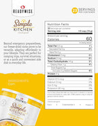 Simple Kitchen Freeze Dried Corn – 23 Servings for Family Meal Prep, Sweet Canned Corn, Gluten Free & Dehydrated Camping Meals, Emergency Survival Food for Backpacking & Hiking, #10 Can Package